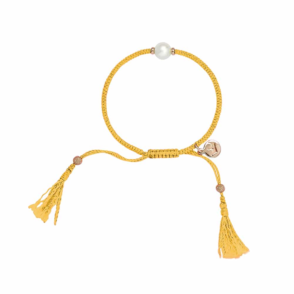 Tassel Yellow Pearl Bracelet