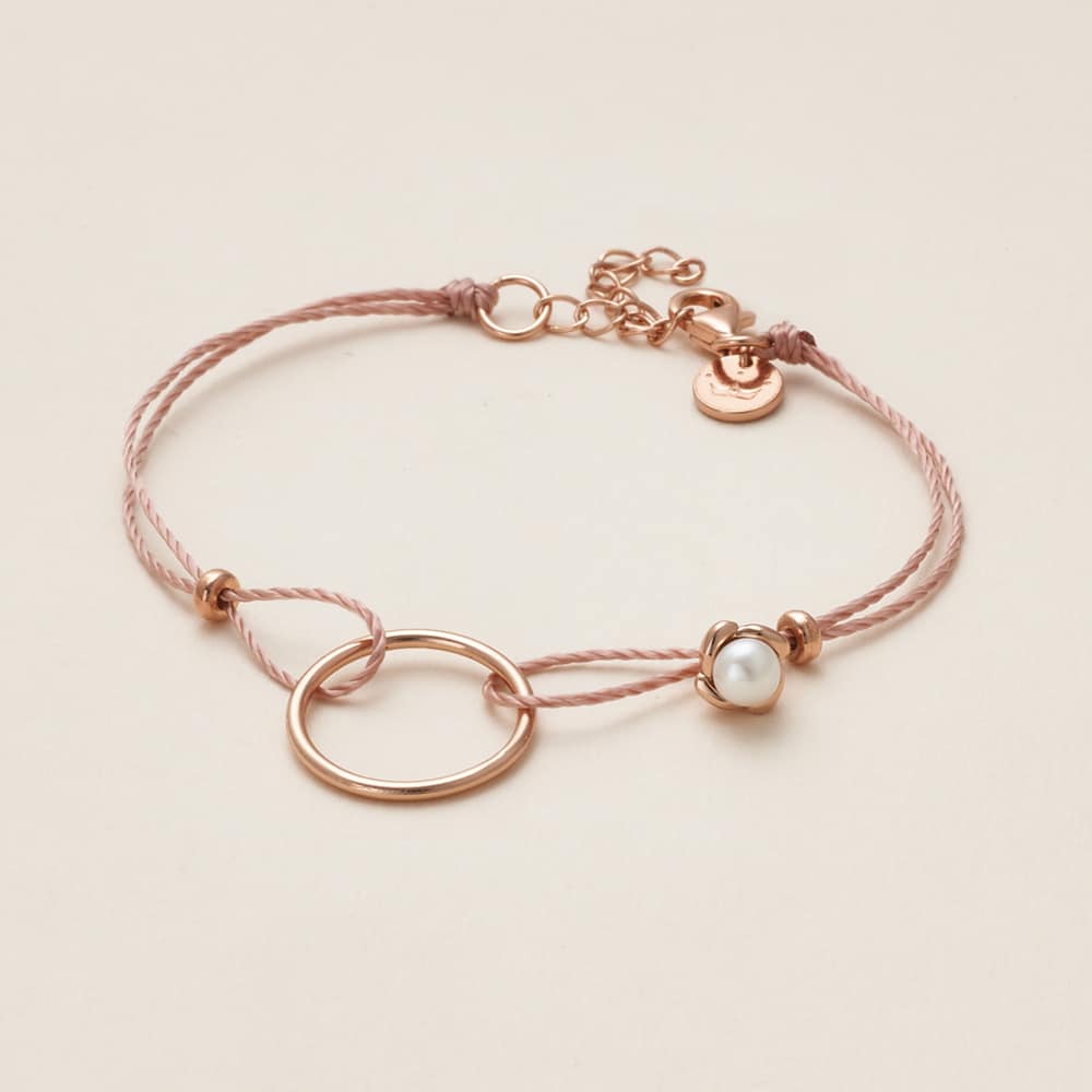 Hoop Pearl Bracelet