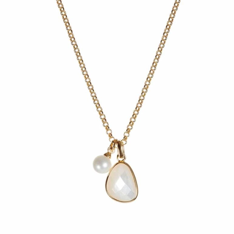Sorel Mother of Pearl Gold Pendant