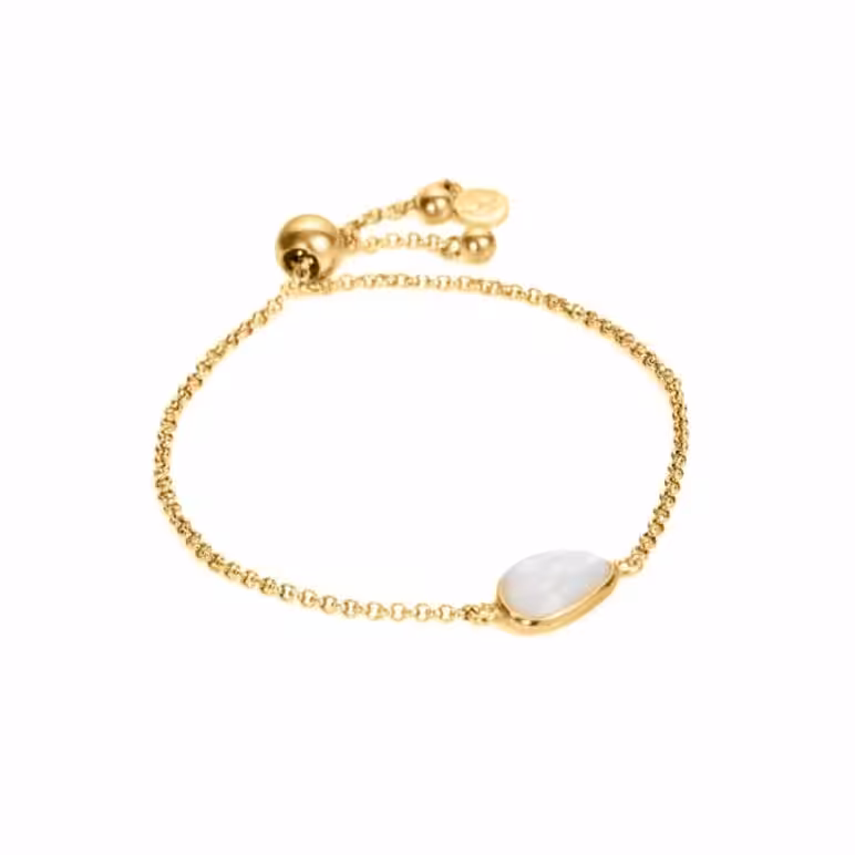 Sorel Mother of Pearl Yellow Gold Bracelet
