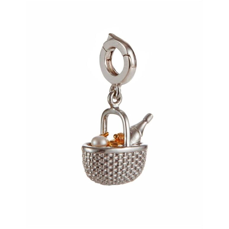 Pearl Picnic Basket Charm