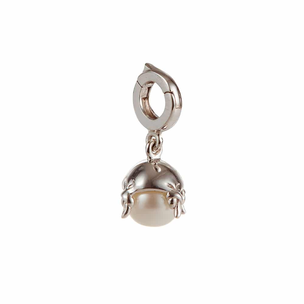 Pearl Knotted Hankie Charm