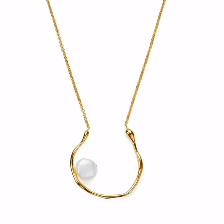 Baroque Hoop Pendant