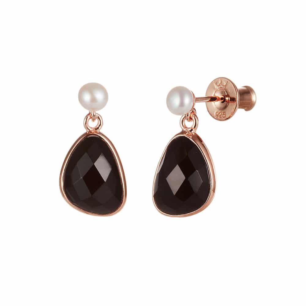 Sorel Stone and Pearl Drop Earrings