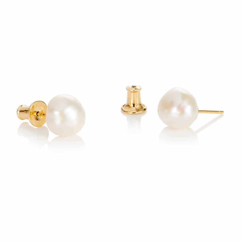 Baroque Pearl Stud Earrings