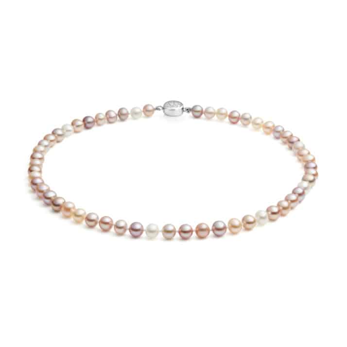 9mm Crown Multi-natural Pearl Necklace