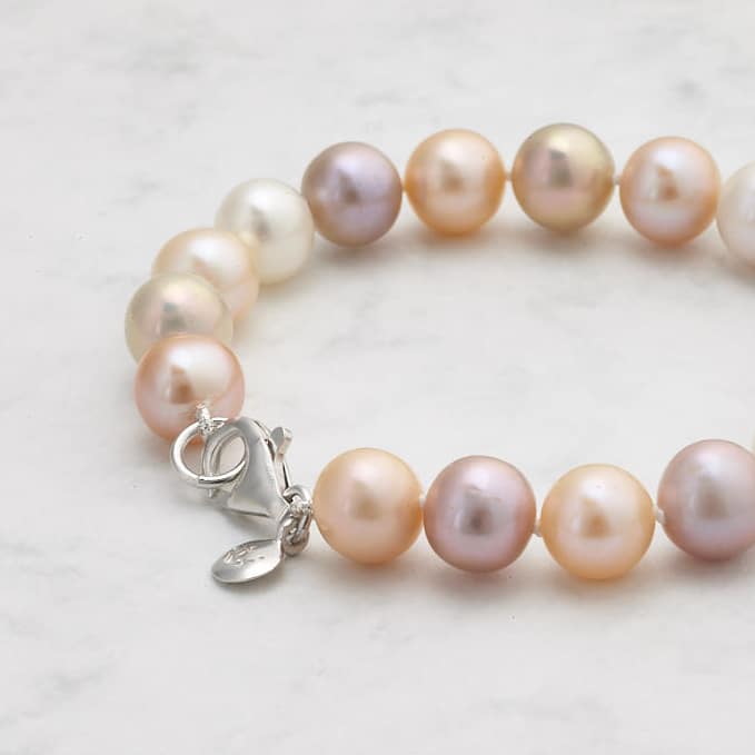multi coloured strings pearls