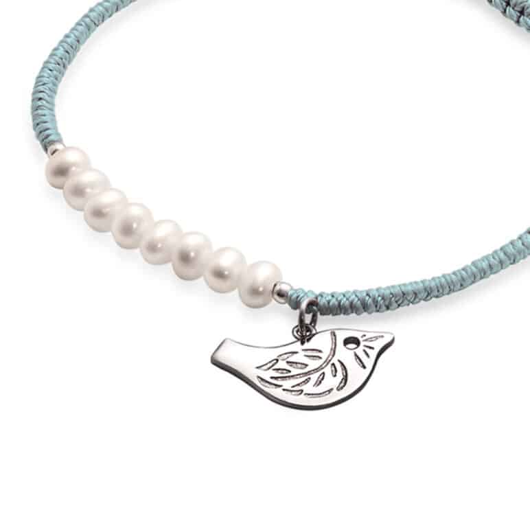 Lisa Le Brocq Blue Pearl Bracelet