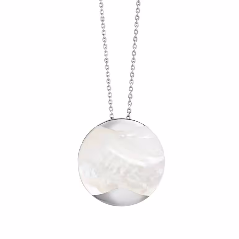 Dune Silver Large South Sea Mother of Pearl Pendant