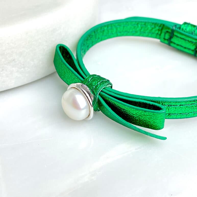 Pre-Loved Green Joli Pearl Bracelet