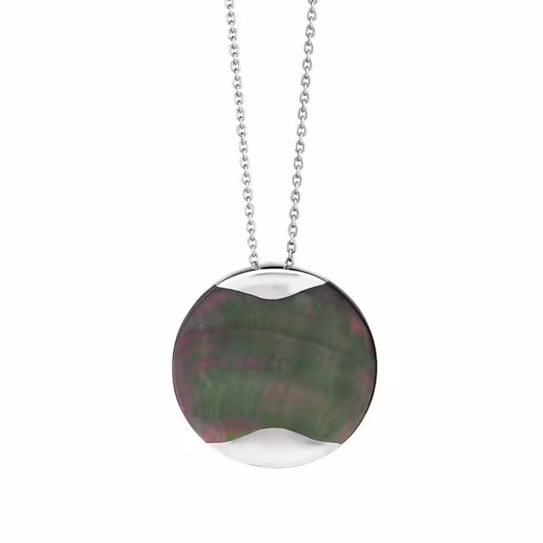 Dune Large Tahitian Mother of Pearl Pendant