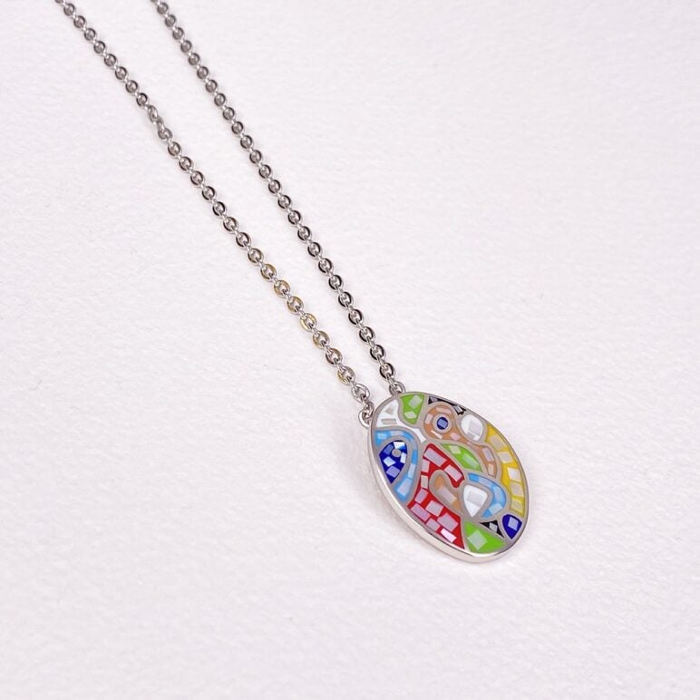 Sofia Mother of Pearl Oval Pendant