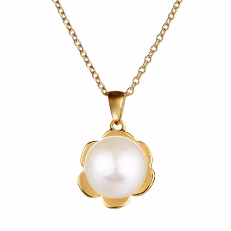 Akoya Flower Pearl Pendant