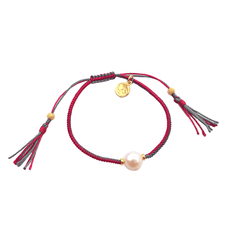 Tassel Limited Edition Raspberry and Grey