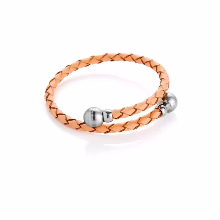 Tahitian Duo Pearl Leather Bracelet