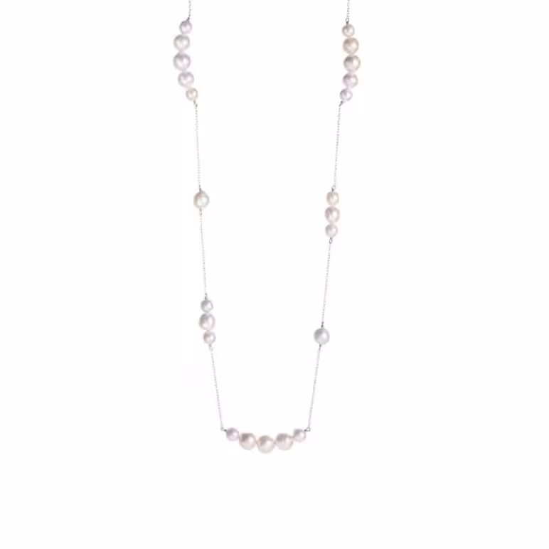 Edison Long Pearl Necklace