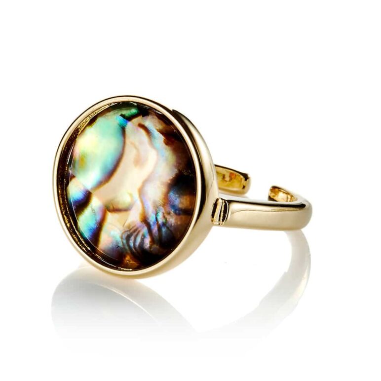 Paua Round Ring