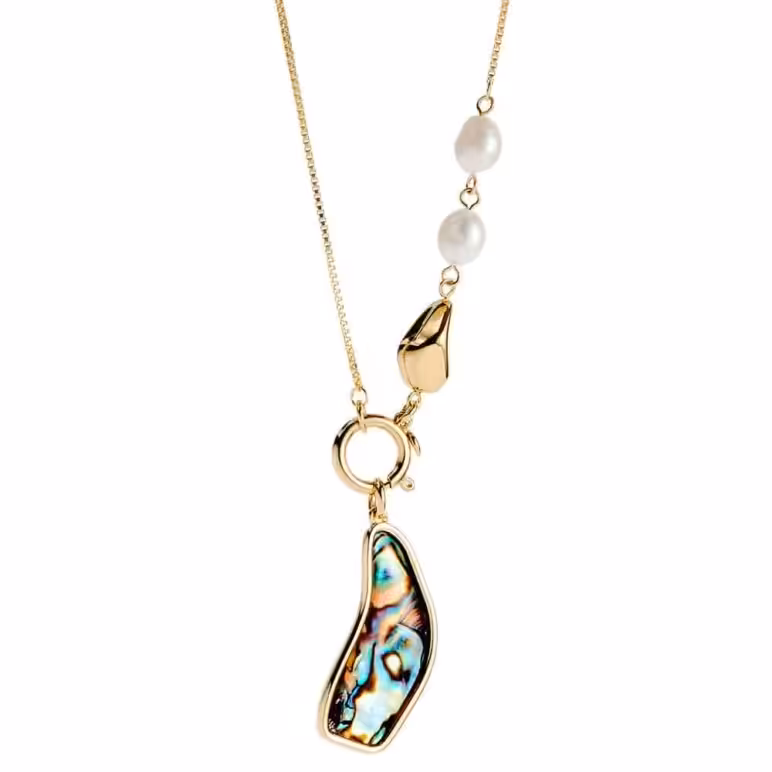Paua Freshwater Organic Pearl Pendant