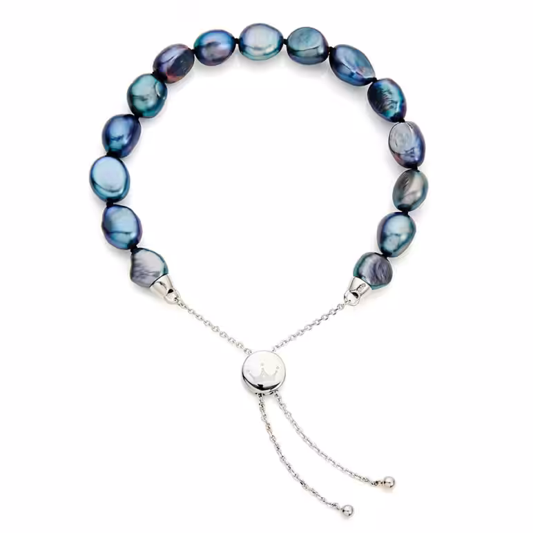 Peacock Freshwater Baroque Pearl Bracelet