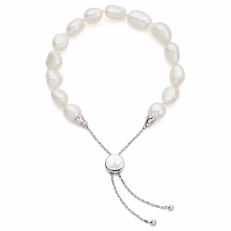 White Freshwater Baroque Pearl Bracelet