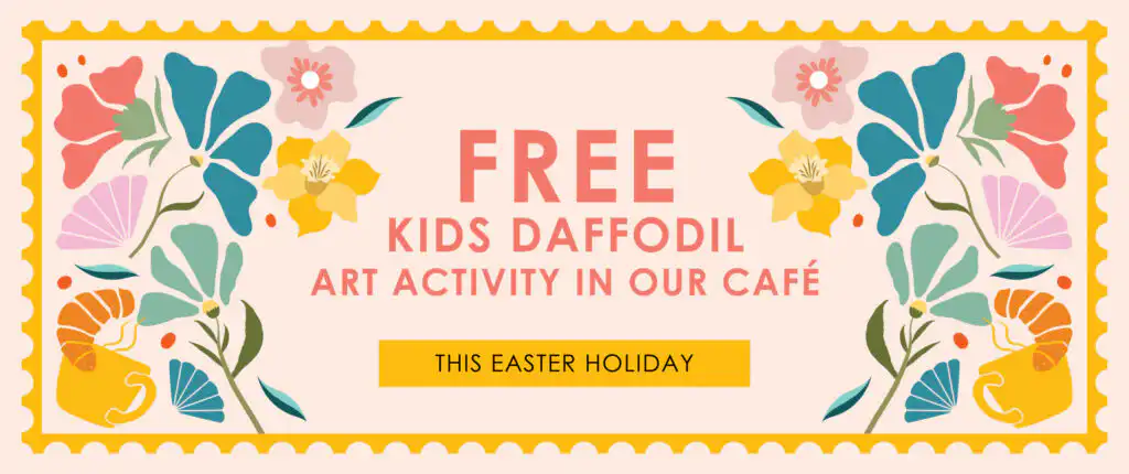 free kids daffodil art activity in our cafe