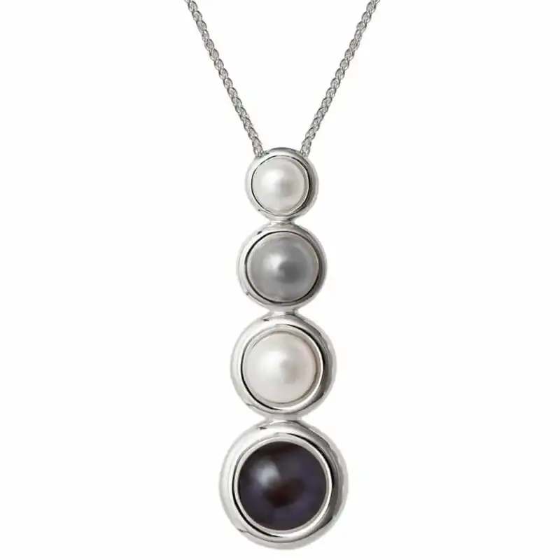 Jersey Pearl Alice Large Pearl Drop Pendant Multi