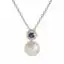 Amberley Blue Sapphire and Pearl Pendant