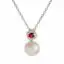 Amberley Ruby and Pearl Pendant