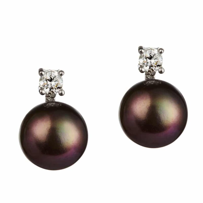 Classic Stone Set Pearl Earrings