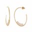 Baroque Multi Pearl Hoop Earrings