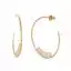 Baroque Multi Pearl Hoop Earrings