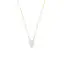 4mm and 7mm Freshwater button pearls set on yellow gold-plated Sterling Silver necklace