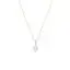 8mm white Keshi freshwater pearl 9ct yellow gold pendant