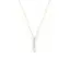 7mm white oval freshwater pearl 4mm white button freshwater pearl white topaz 9ct yellow gold pendant