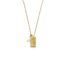 9mm white baroque freshwater pearl beach design yellow gold plated stainless steel pendant