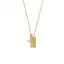 9mm white baroque freshwater pearl beach design yellow gold plated stainless steel pendant