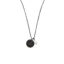 9mm white baroque freshwater pearl compass design black rhodium stainless steel pendant