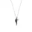 9mm white baroque freshwater pearl wing design stainless steel pendant