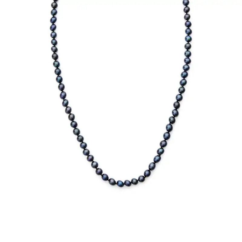 5mm near round freshwater peacock pearl necklace