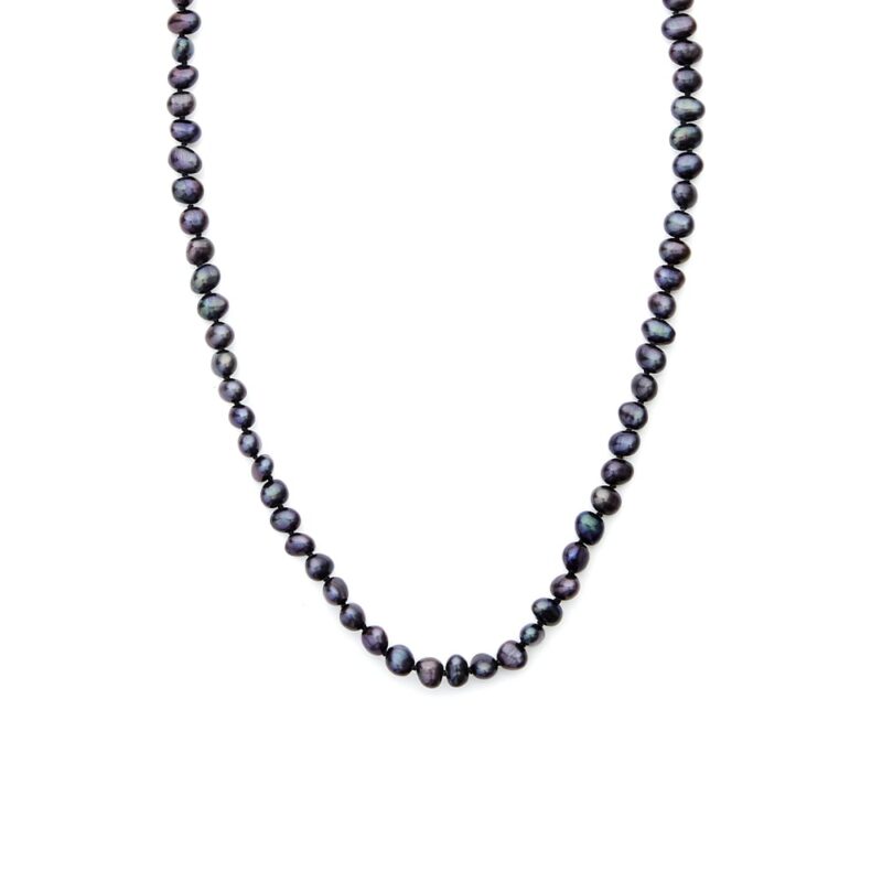 6mm peacock baroque freshwater pearl necklace