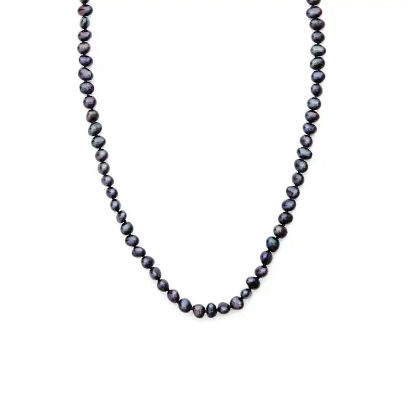 6mm peacock baroque freshwater pearl necklace