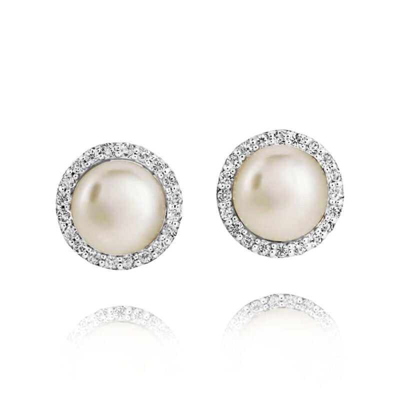 Amberley Cluster Pearl Earrings