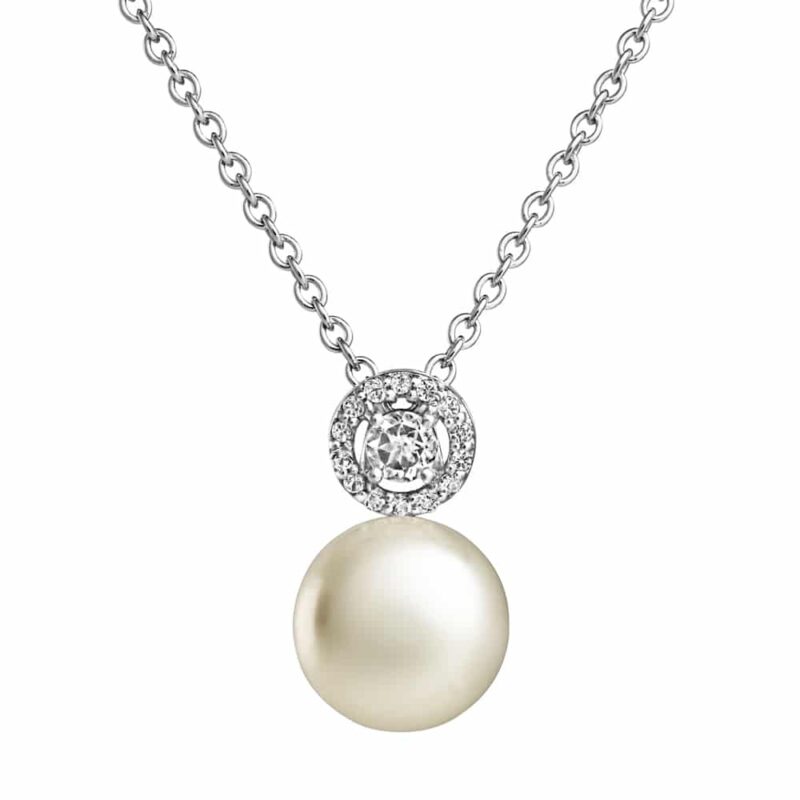 Amberley Halo Pearl Pendant