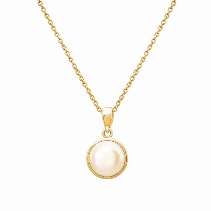 Akoya Pearl Yellow Gold Pendant
