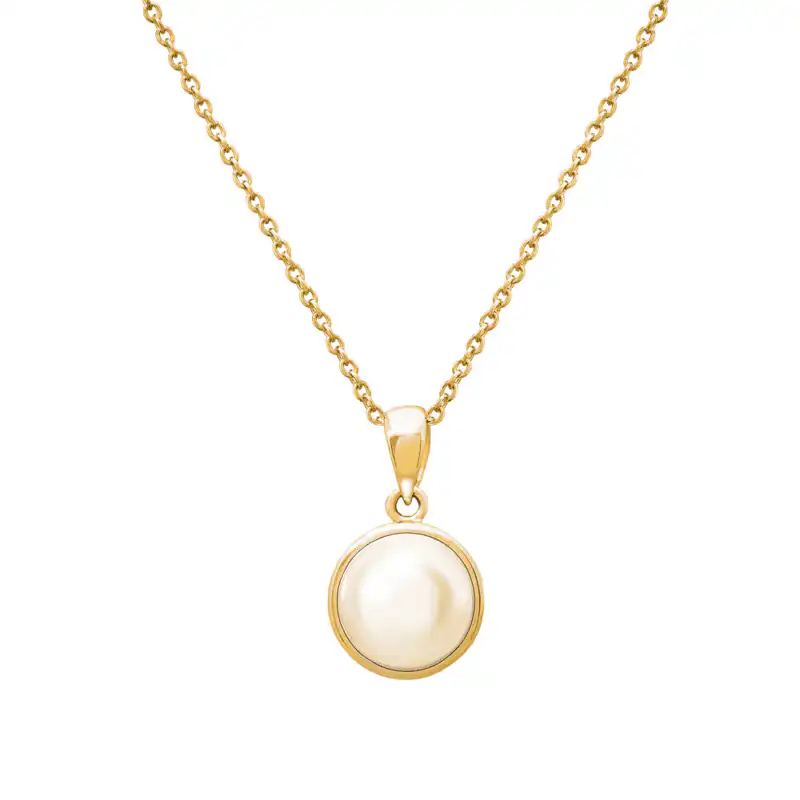 Akoya Pearl Yellow Gold Pendant