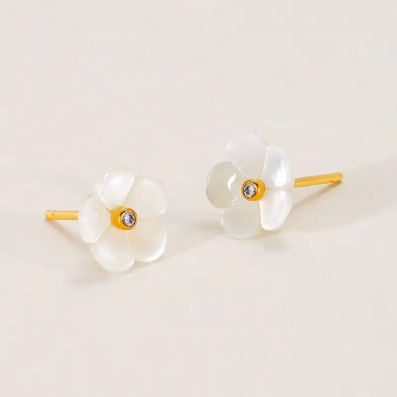 Blossom Mother of Pearl Studs
