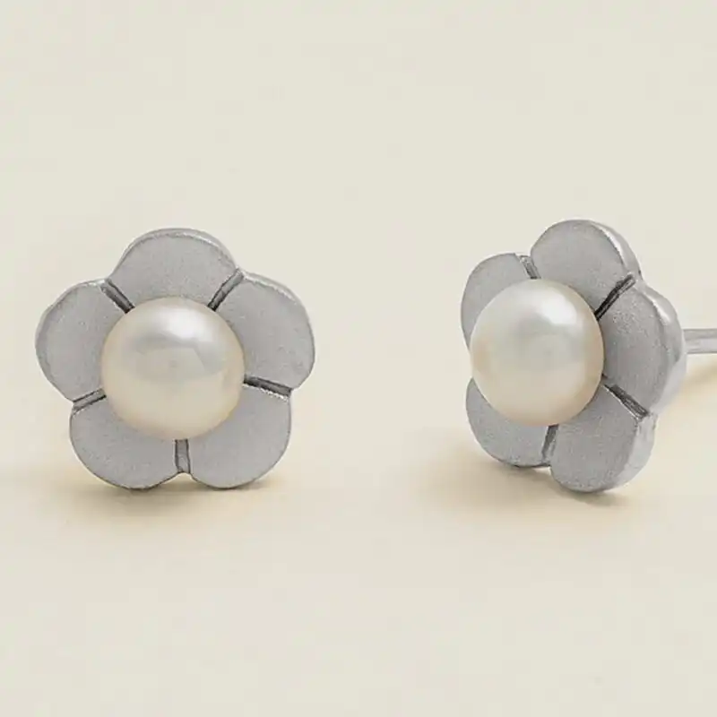 Blossom Buttercup Pearl Studs