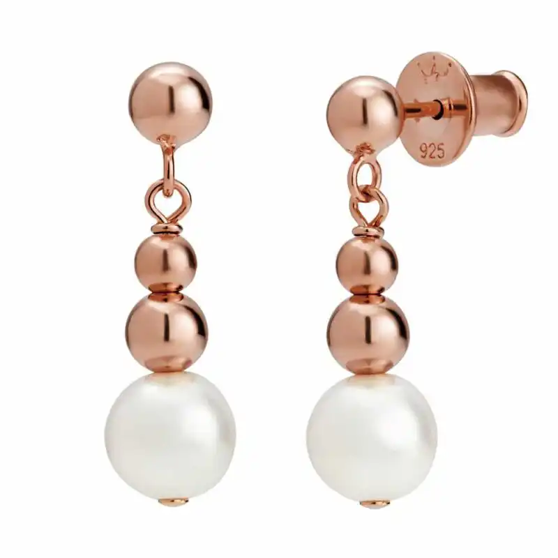 Coast Pearl Earrings rose gold