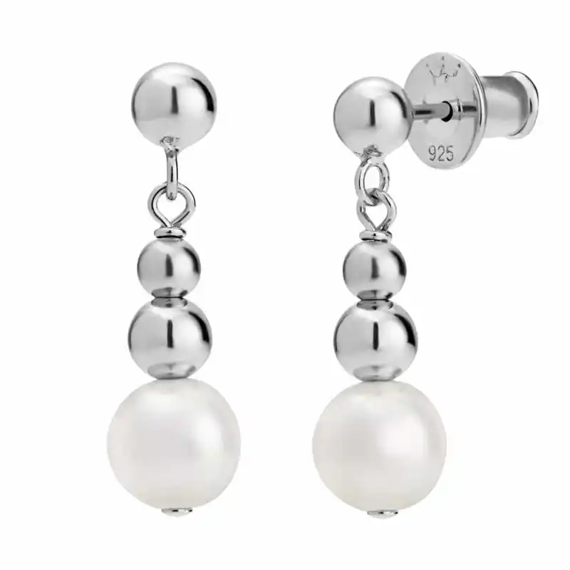 Coast Pearl Earrings silver