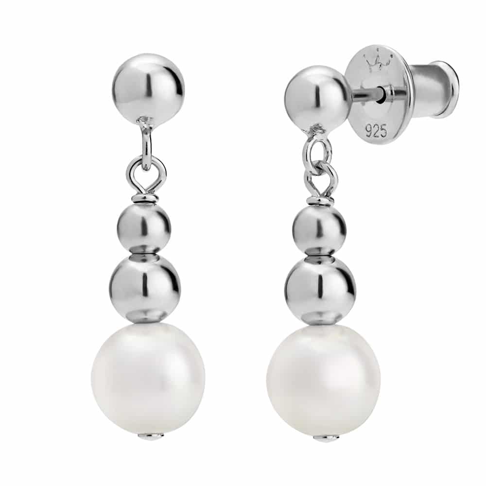 Coast Pearl Earrings silver